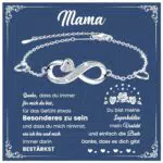 CheersLife Schmuck Infinity Armband für Mama – Perfektes Geschenk zu jedem Anlass