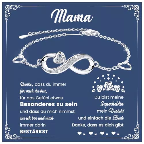 CheersLife Schmuck Infinity Armband für Mama – Perfektes Geschenk zu jedem Anlass
