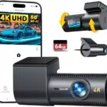 CIEVIE 4K Dashcam mit 64GB SD-Karte, 5GHz WiFi und 170° Weitwinkel