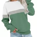 Cindeyar Damen Sweatshirt Elegant Langarm Rundhals Pullover für den Winter