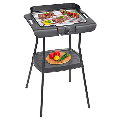 Clatronic Elektro Grill BQS 3508 - Tischgrill für Indoor und Outdoor BBQ
