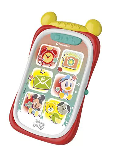 Clementoni Disney Baby Mickey Smartphone – Interaktives Kinderhandy mit Licht und Sound