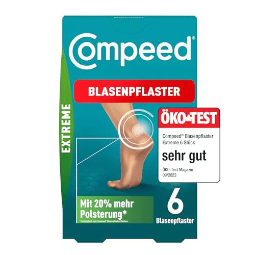 Compeed Blasenpflaster Extreme Hydrokolloid-Pflaster für extra starken Schutz bei Blasen an den Fersen