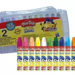 CYPBRANDS Play-Doh CBC-12-PD Weiche Wachse in PVC-Box für kreatives Spielen