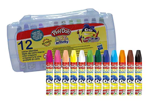 CYPBRANDS Play-Doh CBC-12-PD Weiche Wachse in PVC-Box für kreatives Spielen