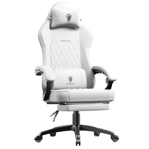 Dowinx Gaming Stuhl Ergonomischer Sessel mit Lendenwirbelstütze für Gamer