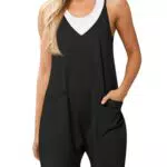 Ebifin Damen Latzhose Kurz Arbeitshose Sommer Overall mit großen Taschen