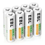 EBL AA Akku 2800mAh NiMH 1,2V wiederaufladbare Batterien