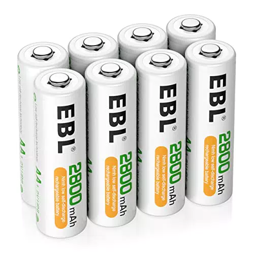 EBL AA Akku 2800mAh NiMH 1,2V wiederaufladbare Batterien