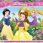 Educa Disney Prinzessinnen Puzzle für Kinder ab 6 Jahren, Schneewittchen, Belle, Rapunzel
