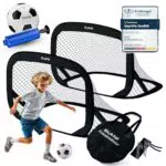 ELANI Faltbare Fußballtore für Kinder mit stabilen Heringen für sicheren Stand