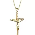 Elli Halskette Damen Kreuz Anhänger Glaube Religion Klassisch in 925 Sterling Silber