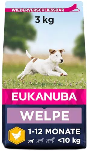 Eukanuba Hundefutter mit frischem Huhn für kleine Rassen