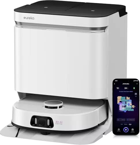 Staubsauger Roboter EUREKA E10s mit Wischfunktion und Absaugstation