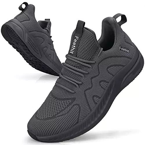 Feethit Sneaker Herren Schuhe Sportschuhe Laufschuhe Turnschuhe Herren Tennis Fitness Jogging Walkingschuhe Leichtgewichts Atmungsaktiv Freizeit Straßenlaufschuhe Schlüpfen Schuhe Dunkelblau