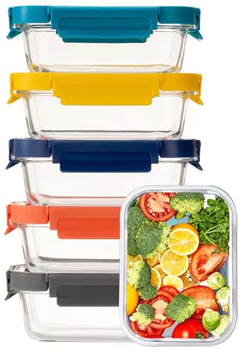 Fenger Bento Box aus Glas - Auslaufsichere Brotdose für gesunde Mahlzeiten