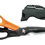 Fiskars Mehrzweckschere mit trennbaren Klingen und Scherenschärfer, 23 cm