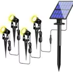 FLOWood Solar Gartenleuchte – Wasserdichte LED Solarlampe für Außenbereiche