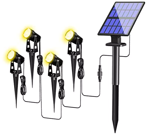 FLOWood Solar Gartenleuchte – Wasserdichte LED Solarlampe für Außenbereiche