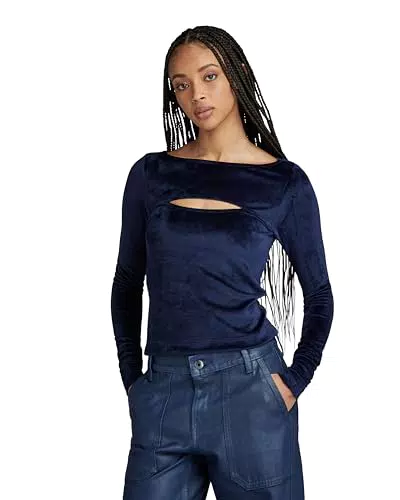 G-Star RAW Damen Cut-Out Slim Boatneck Top D23811-D422