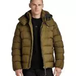 G-STAR RAW Herren G-Whistler Padded Hooded Jacke, Grün