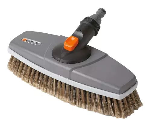 Gardena Waschbürste für Cleansystem – Reinigungsbürste für empfindliche Oberflächen