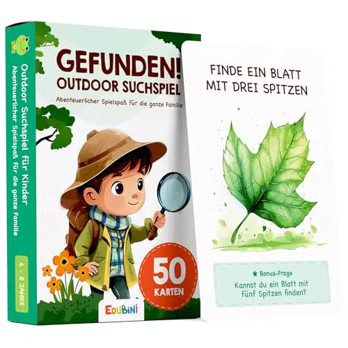 GEFUNDEN Outdoor Suchspiel für Kinder - Schatzsuche und Spiele für Draußen