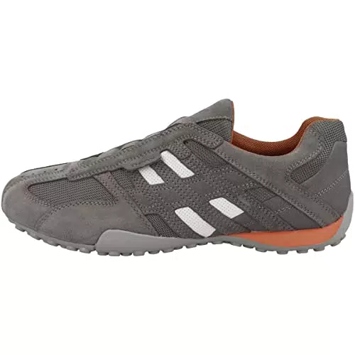 Geox Herren Uomo Snake L Sneakers, Lt Grey Anthracite