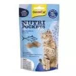 GimCat Nutri Pockets Thunfisch - Knuspriger Katzensnack mit funktionalen Inhaltsstoffen
