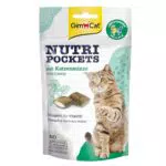 GimCat Nutri Pockets Insekt - Knuspriger Katzensnack mit funktionalen Inhaltsstoffen