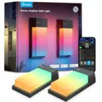 Govee Outdoor Wandleuchte RGBIC, 1500LM, IP65 Wasserdicht, Smart Lichtlösungen