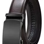 GSG Herren Gürtel 35mm Automatik Ledergürtel für Anzug und Geschäftskleidung