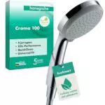 hansgrohe Handbrause Croma 100, Duschkopf mit 4 Strahlarten