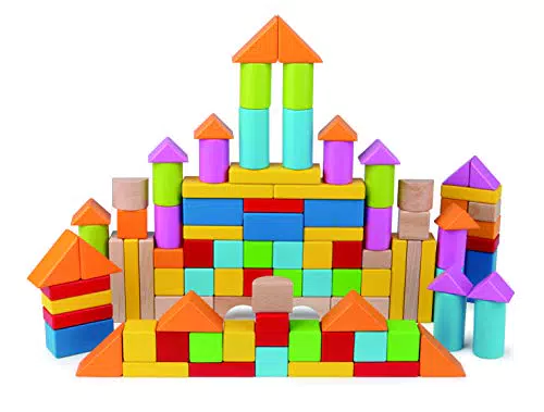 Hape E8247 Holzbausteine – Kreatives Bauvergnügen für Kinder