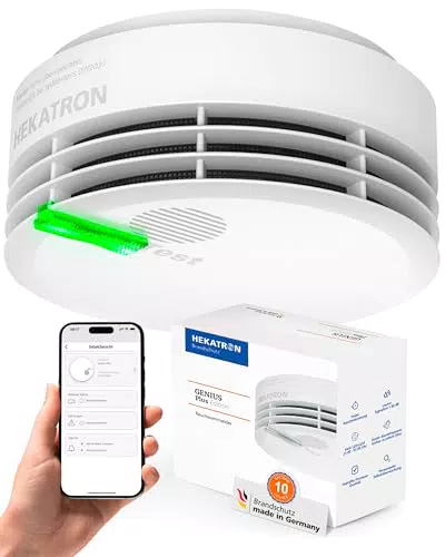 Hekatron Genius Plus Rauchmelder mit 10 Jahren Batterie und App-Unterstützung