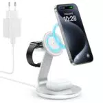 HERRBOL 3-in-1-Ladestation für Apple-Geräte, Magsafe-Ladeständer für iPhone16 15 14 13 12 Pro/Max/Plus/Mini