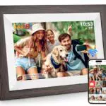 Hesmor 64GB Digitaler Bilderrahmen 10,1 Zoll WLAN mit HD IPS LCD-Touchscreen