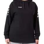 Hummel Damen Kapuzenpullover Go Cotton Hoodie Woman 203510 Black XS