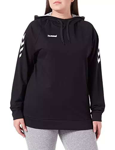 Hummel Damen Kapuzenpullover Go Cotton Hoodie Woman 203510 Black XS