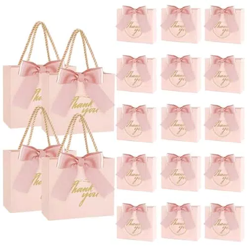 HUOMAQFAN 40PCS Stück Geschenktüte Papier mit Schleifen