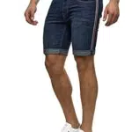 Indicode Fife Jeans Shorts für Herren mit 5 Taschen im Used Look