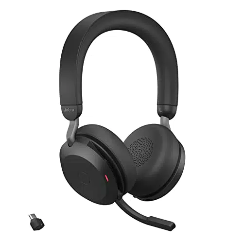 Jabra Evolve2 75 Wireless PC Headset mit 8-Mikrofon-Technologie - Dual-Foam-Stereo-Kopfhörer mit moderner aktiver Geräuschunterdrückung
