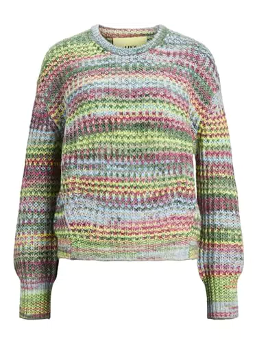 Jack & Jones Damen Jxsimone Space Dye Crew Neck Knit Noos Strickpullover