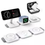 Foldable Wireless Charger - 3-in-1 Ladestation für iPhone, iWatch & AirPods Pro