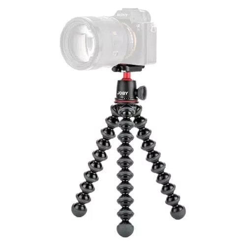 JOBY GorillaPod 1K Kit – Flexibles Kompaktstativ mit Kugelkopf für Kameras