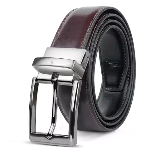 JULIUR LAMONT Premium Ledergürtel Herren 2in1 Wendegürtel für Anzug und Business