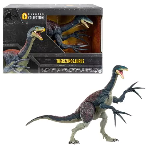 Jurassic World Therizinosaurus Dinosaurierfigur mit beweglichen Klauen und Schwanz