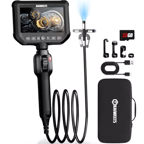 KAIWEETS Endoskopkamera 4,3'' IPS 1080P mit Licht und IP67 wasserdicht