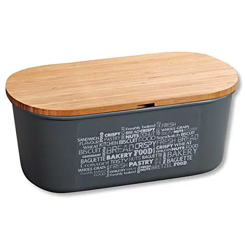 Kesper, Brotbox, Material: Melamin, Bambus, Maße: B: 34 x H: 14 x T: 18 cm