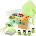 Kindermesser 11-teiliges Kinder-Küchenmesser-Set zum Schneiden und Kochen von Obst oder Gemüse für Kleinkinder